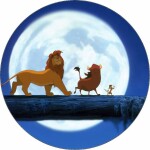 Jedlý papier Lev Disneyho Lví kráľ Simba, Timon a Pumba za splnu 19,5 cm - Pictu Hap - Pictu Hap