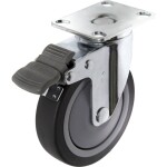 TOOLCRAFT TO-5137920 Otočné koliesko s parkovacou brzdou a vrchnou doskou 100 mm TPR Nosnosť (max.): 65 kg; TO-5137920