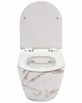 REA - Závesná WC misa vrátane sedátka RIMLESS Carlos Slim Lava matná REA-C8004