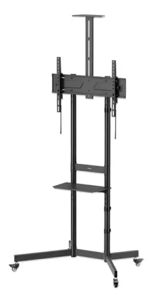 Manhattan mobilný TV stojan na kolieskach / Stojan na TV / 37-70" / nosnosť 70 kg / VESA 600x400 / výškovo nastaviteľný (462716)