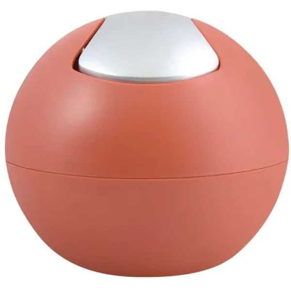 Spirella BOWL MATT mini výklopný odpadkový kôš 1 L matný terakota / plast (7610583212283)
