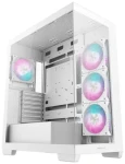 DEEPCOOL CG580 4F biela / PC skriňa / ATX / 4X 120mm ARGB / 2x USB-A 3.0 + 1x USB-C / bez zdroja / panoramatické sklo (R-CG580-WHADA4-G-1)