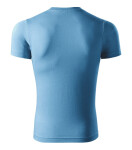 Maľované tričko unisex azúrovo modré 3XL