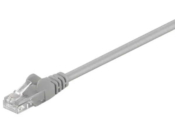 Goobay 68352 sivá / Patch kábel / Cat 5e / U/UTP / RJ-45 / 15 m (68352)