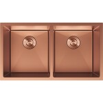 MEXEN - Binox oceľový drez 2-bowl 800 x 450 mm, meď 6421802000-65