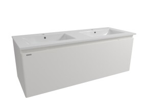 Kúpeľňová skrinka s umývadlom Naturel Ancona 120x45x46 cm biela ANCONA2120DVB ANCONA2120DVB