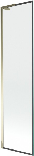 MEXEN/S - Next L vaňová zástena FIX 50 x 150, čierna vzor, zlatá 895-050-000-03-70-50