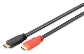 Digitus HDMI kábel 15 m / Prepojovací kábel / Aktívne zosilnenie / High Speed Ethernet / pozlátené konektory (AK-330118-150-S)