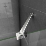 H K - Vaňová zástena S3 CLEAR 100x140cm - trojdielna sklopná, číre sklo SE-S3CLEAR100