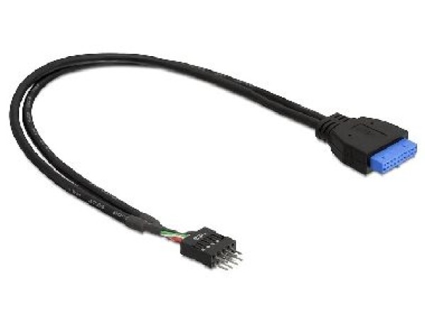 DeLock adaptér USB 3.0 19-pin samica na USB 2.0 8-pin samec (83095)