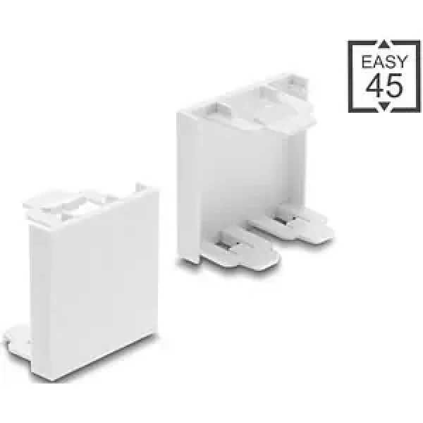 DeLock Easy 45 biela / Krycí modul / 45 × 45 mm (81676)