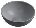SAPHO - MINOR betónové umývadlo na dosku, priemer 26cm, šedá mat MR26017