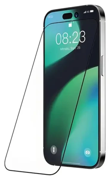 Devia Van Series Anti-Static čierny rámček / Ochranné sklo / Apple iPhone 15 Pro Max (6938595388927)