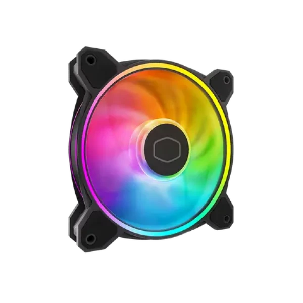 Cooler Master Master fan MF120 Halo2 čierna / 120mm / Riffle bearing / 2050 RPM / 51.9 CFM / 4-pin PWM (MFL-B2DN-21NP2-R2)