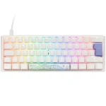 Ducky One 3 Classic Mini Cherry MX-Blue biela / herná klávesnica / podsvietená / mechanická / drôtová USB-C / DE (DKON2161ST-CDEPDPWWWSC1)