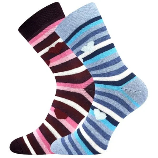 Ponožky BOMA® Stripe 2 mix A 2 páry 35-38 120530