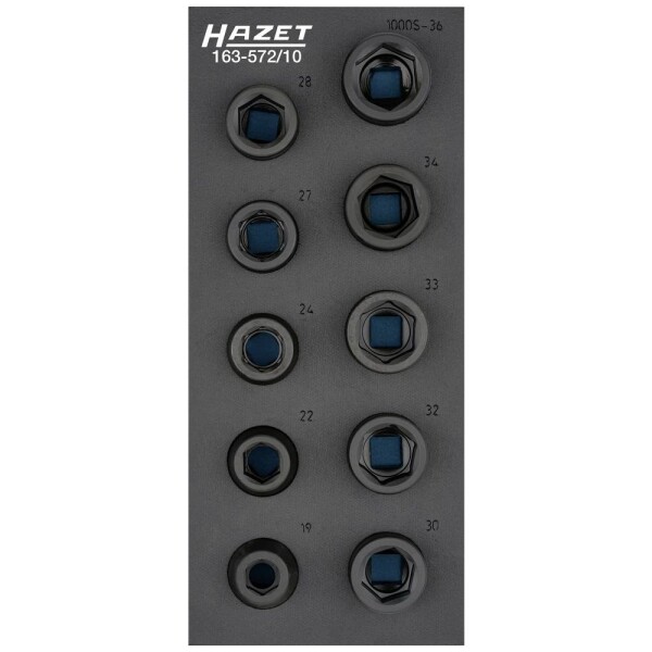 Hazet 163-572/10 sada nástavcov pre nástrčný kľúč, 3/4 (20 mm), 163-572/10; 163-572/10