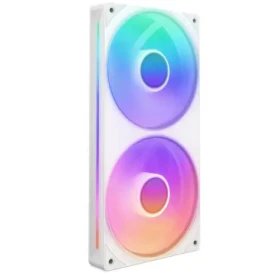 NZXT F240 RGB CORE biela / 2x 120mm / Fluid Dynamic Bearing / 30 dB @ 2400 RPM / 75.12 CFM / 4-pin PWM + 4-pin rgb (RF-U24HF-W1)