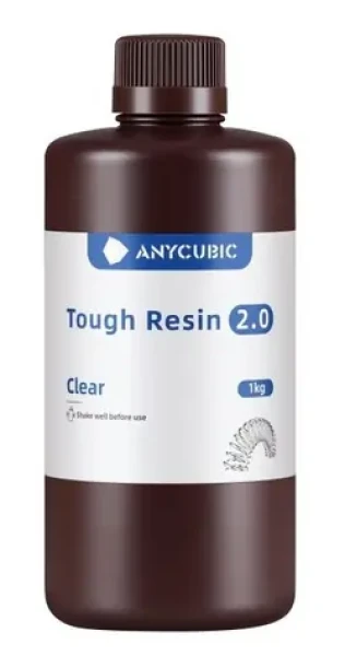 Anycubic UV Tough Resin 2.0 číra / Živica pre 3D tlač / LCD/DLP / 405 nm / Húževnatá (SRX2CL)