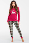 Italian Fashion Zonda long length sp. farba: amarant/print L