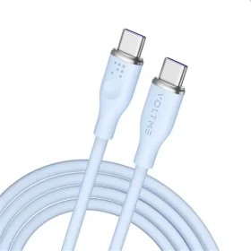 VOLTME Powerlink Moss Series CTC Kábel USB-C(M) 5A/100W 1.8m modrá / 2x USB-C(M) (C2038)