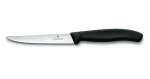 VICTORINOX Swiss Classic Nôž na steak a pizzu 11 cm čierna / vrúbkované ostrie (6.7233)