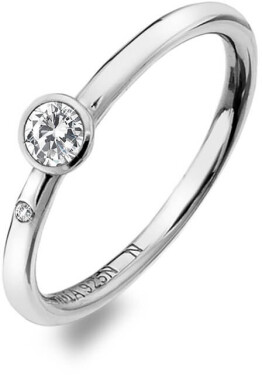 Hot Diamonds Luxusný strieborný prsteň topazom diamantom Willow DR206 mm