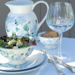 GREEN GATE Porcelánový tanier Liliana White