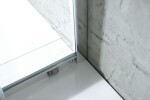 AQUALINE - AGGA štvorcová sprchová zástena 800x800, číre sklo HLF808Y