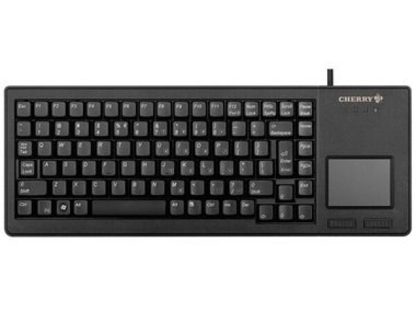 Cherry klávesnica G84-5500 s touchpadom / drôtová / USB / ultraľahká a malá / čierna / EU / dopredaj (G84-5500LUMEU-2)