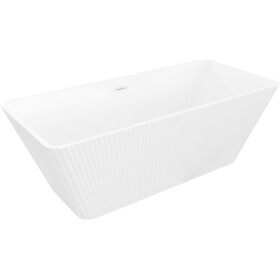 MEXEN/S - Tava voľne stojaca vaňa reliéf 170 x 75, biela, sifón a prepad biela 52851707500-20