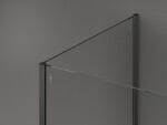 MEXEN/S - Kyoto Sprchová zástena WALK-IN 120 x 80, transparent, grafit kartáčovaná 800-120-212-66-00-080
