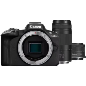 Canon EOS R50 + RF-S 18-45mm + RF 75-300mm čierna / Fotoaparát / Bezzrkadlovka / APS-C 24,2 Mpx / 4K video (5811C148)
