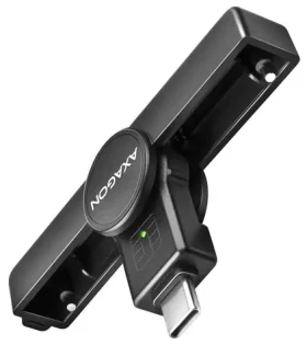 Axagon CRE-SMPC, USB-C PocketReader čítačka kontaktných kariet SMART card (eObčanka) (CRE-SMPC)