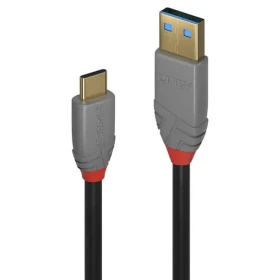 Lindy USB-A - USB-C 3 m čierna / Kábel / USB 3.2 / 10 Gbit/s (36919)