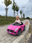Mamido Mamido Elektrické autíčko Cabrio Fast Wing ružové EVA kolesá