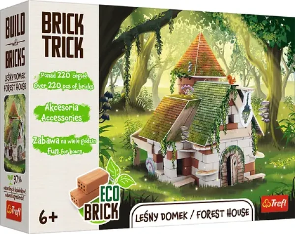 Trefl - Stavebnica - BRICK TRICK Lesný domček M