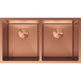 MEXEN - Binox oceľový drez 2-bowl 800 x 450 mm, meď 6421802000-65