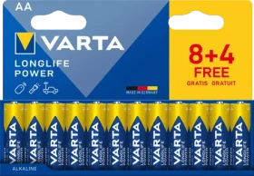 Varta Longlife Power AA 12 ks (8+4) / Batéria / 1.5V / alkalická (04906121772)