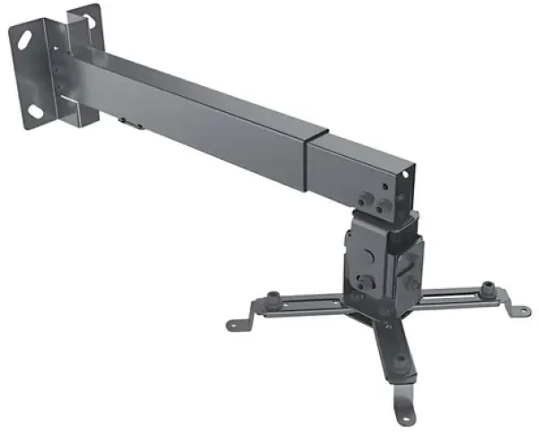 Manhattan Držiak projektora čierny / Držiak / stropný a nástenný / nosnosť 20 kg / výška 43-65 cm (461207)