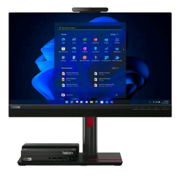 23.8 Lenovo TIO Flex 24v čierna / IPS / 1920x1080 / 6ms / 1000:1 / 250cd-m2 / HDMI / Pivot / VESA / repro (12BNMAT3EU)