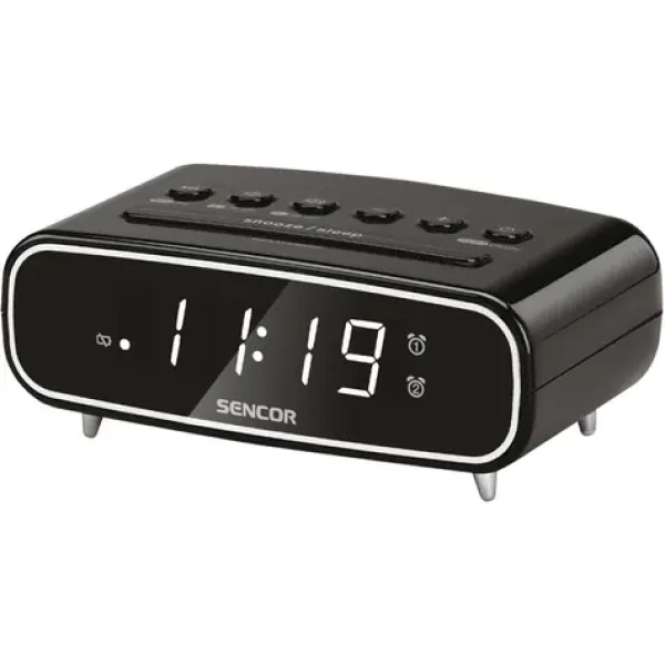 Sencor SRC 2600 B čierna / Rádiobudík / FM (8590669378128)