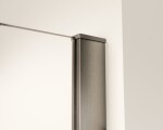 HOPA - Walk-in sprchovací kút LAGOS GRAFIT NEW 200 - Farba rámu - Grafit, Rozmer A - 120, Rozmer C - 200, Výplň - Matné bezpečnostné sklo - 8 mm BCLAGO12GFN2