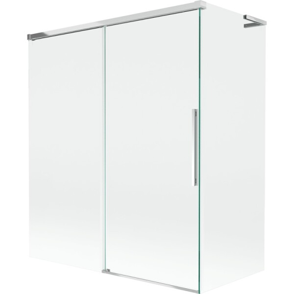 MEXEN/S - Rox L vaňová zástena 2-krídlová posuvná 140 + 70 x 150, transparent, chróm 8C9L-140-070-01-00