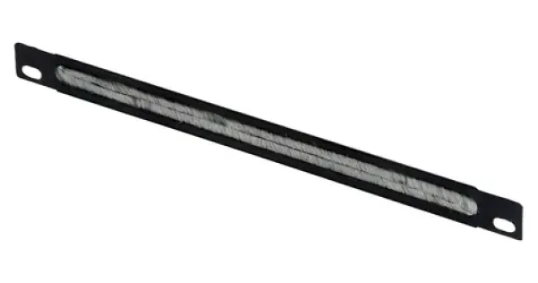 Lanview RA10115BL čierna / Kefový panel na káble / 1/2U / 10" / 254x12x22 mm (RA10115BL)