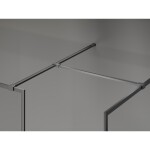 MEXEN/S - Kyoto-F Sprchová zástena WALK-IN s rámom 135 x 90, transparent 8 mm, grafit kartáčovaná 800-135-202-04-66-090