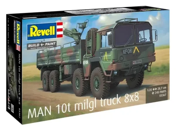 Revell Model nákladného auta MAN 10T Milgl 8x8