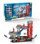 Mamido Mamido Poschodové parkovisko, garáž pre autíčka s výťahom, 6 kovových autíčok MT1172