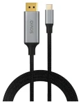 CL-208 USB-C na DisplayPort čierna / Kábel / 8K 60Hz / 2 m / 32,4 Gbit/s (CL-208)