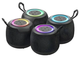 USAMS YX014 Yin čierna / Reproduktor / Bluetooth 5.3 / 1200 mAh / RGB podsvietenie (YX14YX01)
